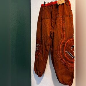 NWT Ashley Taylor Blue and Black Joggers Size Medium to Large. Waist 28-30